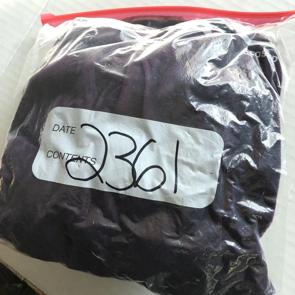 Cappagallo Purple Full Zip Velour Track Jacket Sz M A2361
